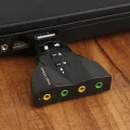 7.1 external independent USB sound card for the game users to bring a new experience.The virtual USB 7.1 channel sound adapter. 
