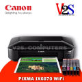 (Preorder) Printer (Printer) Canon Pixma IX6870 WIFI Inkjet Wide-Format A3 with 1 set of genuine ink, 1 year warranty. 