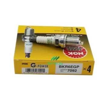NGK Platinum Spark Plug BKR6EGP NGK G Power 7092 12ရစ္ပလပ္ (1 piece)