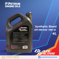 Petron – Blaze Racing Synthetic Blend API-SM SAE 10W 40 (4 Liters). 