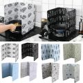 Heat Insulation Kitchen Utensils Hot Aluminium Foil Oil Block Oil Barrier specialty Tools Stove Cook Anti-Splashing Oil Baffle Colorful Tinfoil Splash Block Easy to Clean Shield Guard Foldable Splash Proof Baffle Plate. 