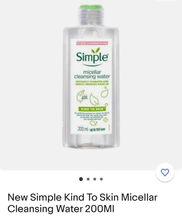 Simple Micellar Cleansing Water (200ml) (Expire date 2027/03)