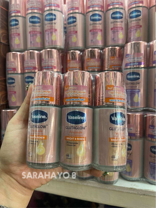 (Preorder)Vaseline%20Roll-On%20Serum%20Glutaglow%20Ampoule%20Deodorant%20Bright%20&%20Renew%2045Ml.X3%20Bottles%20-%20Image%205