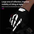 (Preorder)WEST BIKING Full Finger Cycling Gloves Touch Screen Men Women Outdoor Sports Reflective Gloves MTB Bike Breathable Gloves အားကစားလက်အိတ်. 
