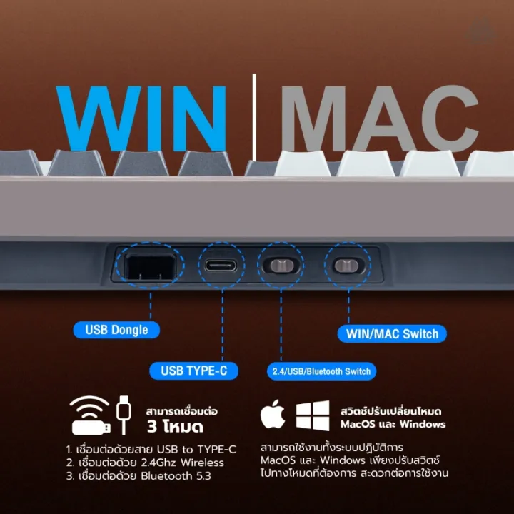 (Preorder)%C2%A0EGA%20Gaming%20Keyboard%20TYPE%20CMK7%20connects%20BT,%20wireless,%20wired%20Mechanical%20Full%20RGB%20CIY%20Switch%205%20Pin%20size%20100%25%20-%20Image%207