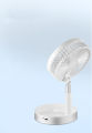 Mini Foldable Desk Fan 7200mAh USB Rechargeable Up/Down Adjustable Portable Stretchable Desktop Fan. 