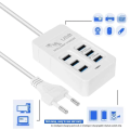 6 Port USB Charging Station | 35W/3A 6 Port Charging Station, Multi-Function USB Charging Hub for Home and Workplace |  Safe USB Charging Station, Multi-Port USB Charger. 