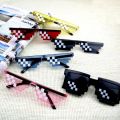 Mosaic Sunglasses Trick Toy Glasses Funny Pixel Glasses For Women And Men. 