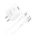 HOCO C96 Single Port Charger with 1M Micro Cable US Adapter. 