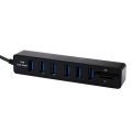 USB Hub Combo Splitter 6 Ports USB 2.0 High Speed Mini 2 In 1 SD TF Card Reader super mini size which is portable and convenient. 