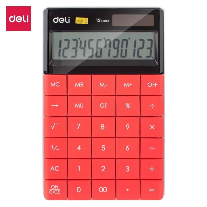 Deli 12 Digit Modern Calculator E1589 (1 Pcs)