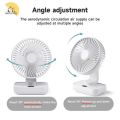Mini Portable Table Fan LED Display Auto Rotating. 