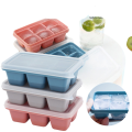 6 Grid Food Grade Ice Cube Maker Mold With Lid (3 pcs). 