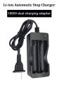 18650 Li-ion Automatic Stop Battery Charger Adapter (Dual slots 18650 battery). 