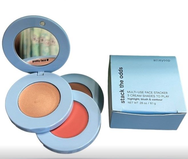 Alleyoop BNIB Stack The Odds 3 In 1 Sunkissed Blush Bronzer Highlighter,8.1g