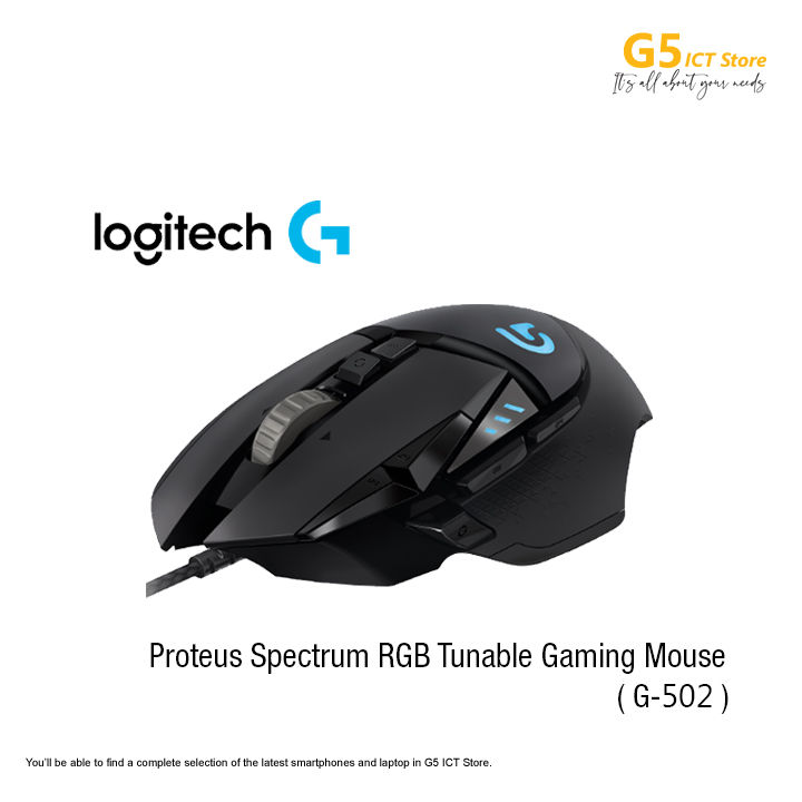 Logitech%20%20G502%20Proteus%20Spectrum%20RGB%20Tunable%20Gaming%20Mouse%20-%20Image%202