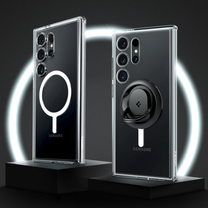 (Preorder)SPIGEN%20Case%20for%20Galaxy%20S24%20Ultra%20%5BUltra%20Hybrid%20OneTap%20Metal%20Ring%20Mag%20Fit%5D%20Hybrid%20magnetic%20case%20with%20PC%20back%20and%20soft%20TPU%20frame%20that%20prevents%20yellowing%20/%20Samsung%20Galaxy%20S24%20Ultra%20Case%20%E1%80%96%E1%80%AF%E1%80%94%E1%80%BA%E1%80%B8%E1%80%80%E1%80%AC%E1%80%97%E1%80%AC%20-%20Image%203