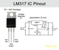 5pcs LM317 Adjustable Voltage Regulator TO-220. 