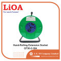 LiOA Hand-Rolling Extension Socket 30M (1 switch, 3 outlets). 