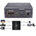 HDMI-compatible Audio Extractor + Optical TOSLINK SPDIF + 3.5mm Stereo Audio Converter 4K x 2K Audio Splitter. 
