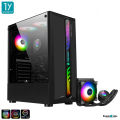 (Preorder) Computer case Tsunami Coolman 190-1 KK(Liquid Combo) ARGB ARGB*2/CM-120 Tempered ATX Gaming Case. 