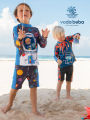 (Preorder) Boys' UV-Protection Long-Sleeved Swimsuit with Quick-Drying. 