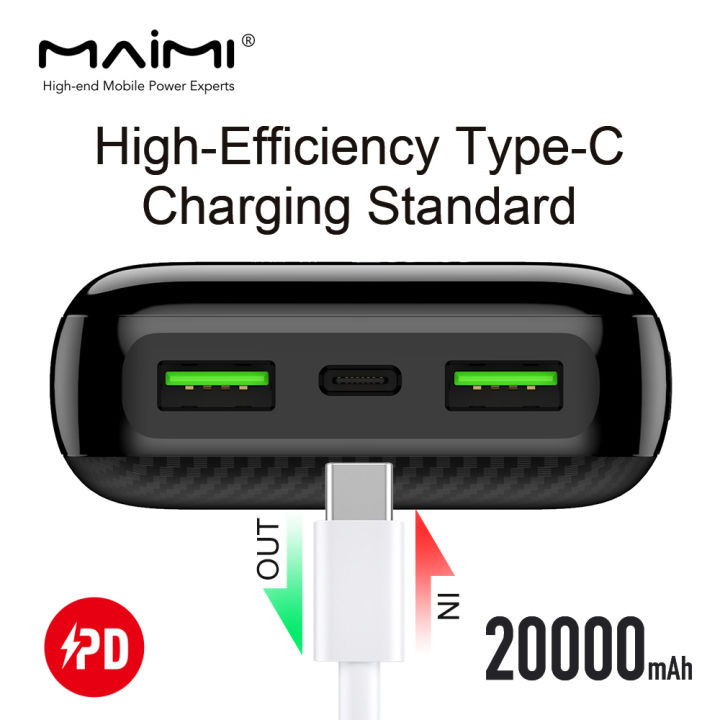 (Preorder)%20Maimi%20Power%20bank%2020000%20mAh%20(Maimi%20model%20Mi18)%20Quick%20Charge%20backup%20battery%20LED%20battery%20percentage%20-%20Image%202