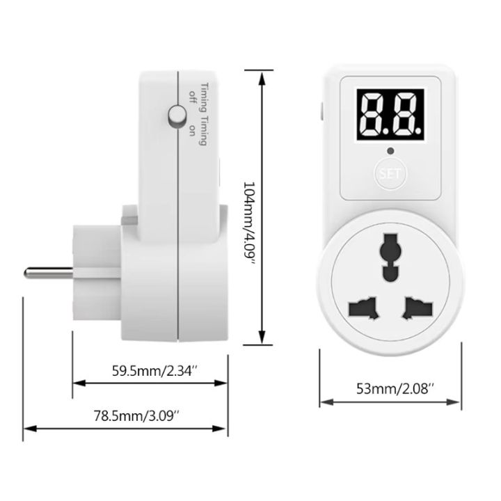 Timer Socket Sg Multi-purpose timer socket 220V 10A 1 digit 2 digit timing socket AL09 ...