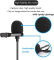 Lavalier MicroPhone Type C with 3.5mm Headphone Jack. 