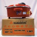 Hanabishi 14" electric pan ဒယ်နီ (အဖြူခံ). 