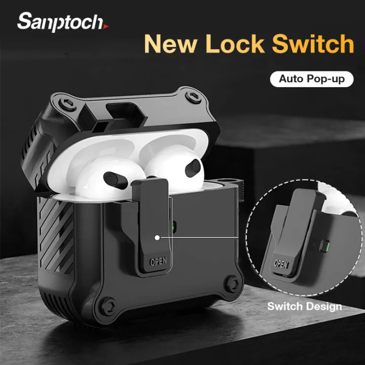 (Preorder)Sanptoch%20Lock%20Switch%20Case,For%20Airpods%204/Pro2/Pro/3rd/2/1%20Military%20Armor%20Shockproof%20Wireless%20Earphone%20Full%20Cover%20with%20Keychain%20-%20Image%202