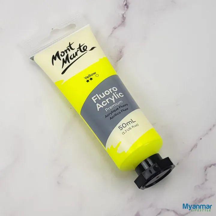 Yellow%20-%20Fluorescent%20Acrylic%20-%20%2050ml%20-%20Mont%20Marte%20-%20Image%209
