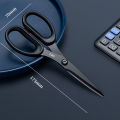 DELI Stainless Steel Black Blade Scissors Home Multi-function Office Anti Rust Scissors Stationery Handmade Craft Paper Fabric Cutting Tools. 