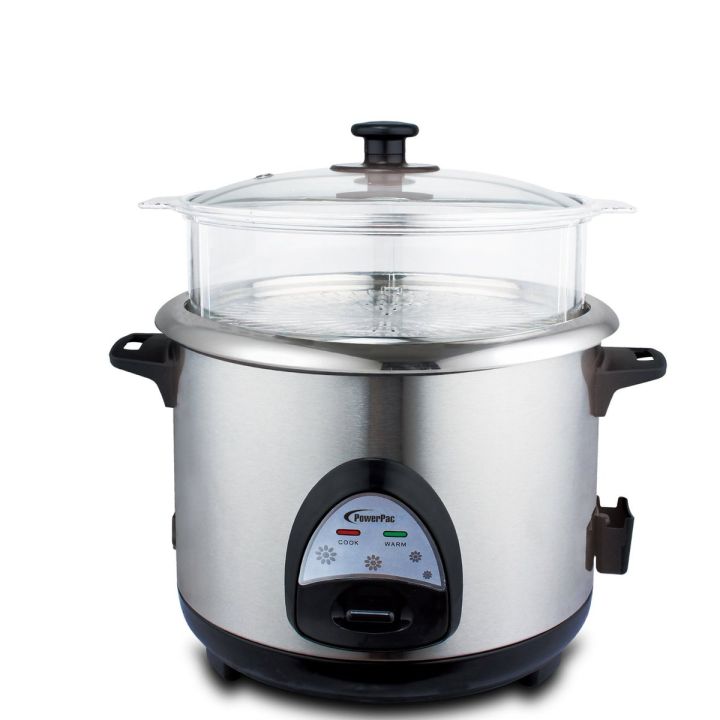 PowerPac%201.8L%20RICE%20COOKER%20WITH%20STAINLESS%20STEEL%20INNER%20POT%20FOOD%20STEAMER%20(PPRC32)%20-%20Image%203