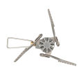 25g Super Lightweight Mini Pocket One-Piece Titanium Alloy Outdoor Cooking Burner Folding Camping Gas Stove BRS-3000T 2700W. 