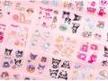 Labubu/Sanrio/ Lotso 20 Pcs Stickers Kawaii Decorative Cinnamoroll Kuromi My Melody Cartoon Stickers. 