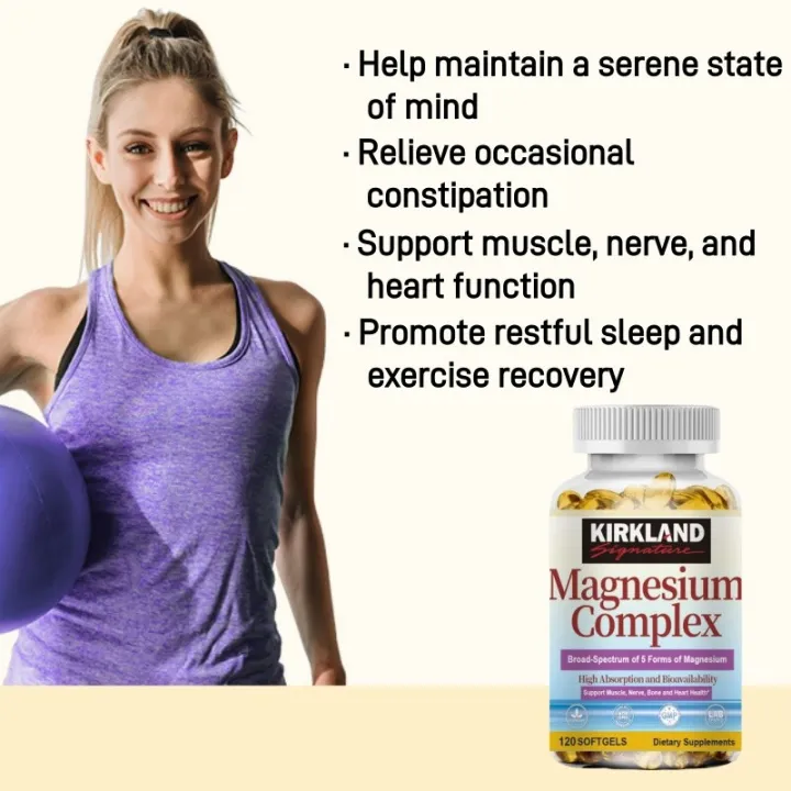 (Preorder)KIRKLAND%20Magnesium%20Complex%20Capsule%20Magnesium%20supplement%20500mg%20for%20sleep%20and%20relaxation,%20stabilizes%20mood%20-%20Image%204