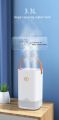 3.3L Dual Nozzle Mist Maker Essential Oil Aromatherapy Diffuser Coloful LED Light Ultrasonic Humidifier USB Fogger Air Purifier. 