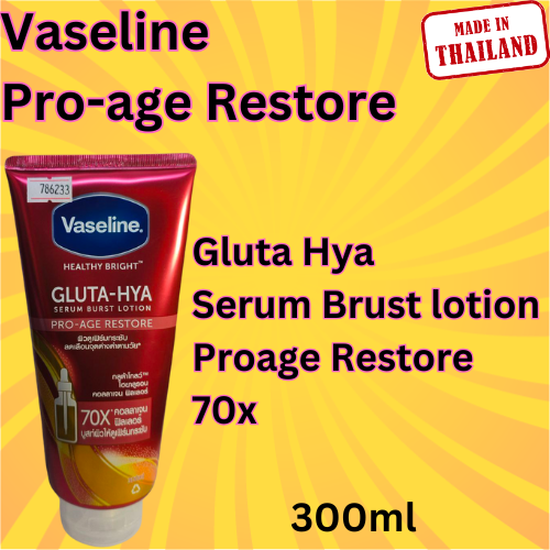Vaseline Pro-age Restore body lotion 300ml Thailand