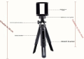 360 Degree Adjustable Selfie Stick New Design Portable Monopod Selfie Stick With Tripod. 