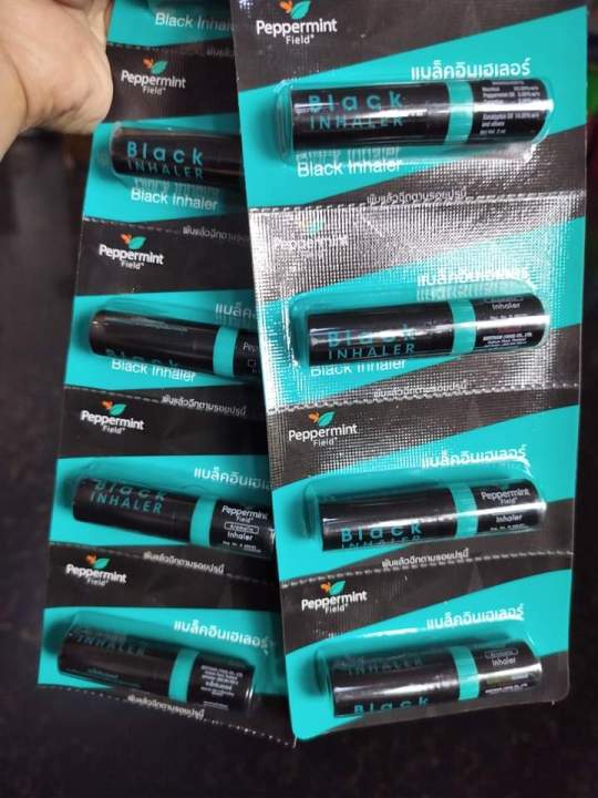 Peppermint Field Black Inhaler (အမဲရောင်ရှူဆေးဘူး) 1x6