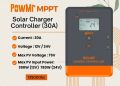 PowMr MPPT Solar Charge Controller 30A. 