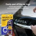 car logo peeling tool body metal tail labeling set residual self-adhesive remover. 