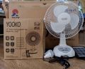 12" Rechargeable AC/DC Solar Table Fan (အားသွင်းပန်ကာ). 