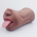 အပေါက်၂ခုပါ မအတု Male Masturbation Cup Silicone Realistic Pussy and Mouth (Code : M-515). 