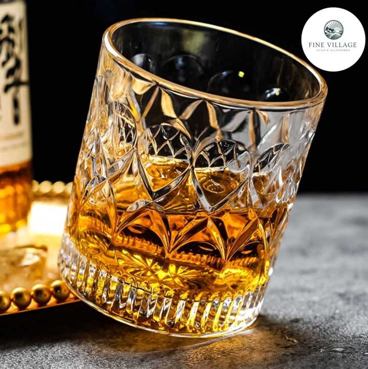 Vintage Glass 300ml (Whisky Glass), vintage whiskey glass. .Bohemian Crystal Glass Whiskey Glasses 10oz./300ml.