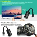 Tech Infinte MiraScreen G4 Wireless WiFi Display TV Stick Dongle Receiver 1080P HD Miracast Airplay DLNA Mirroring for Smart Phone Tablet PC. 