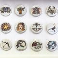 Zodiac Pin Badge. 
