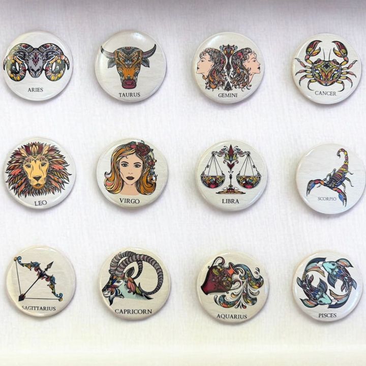 Zodiac Pin Badge