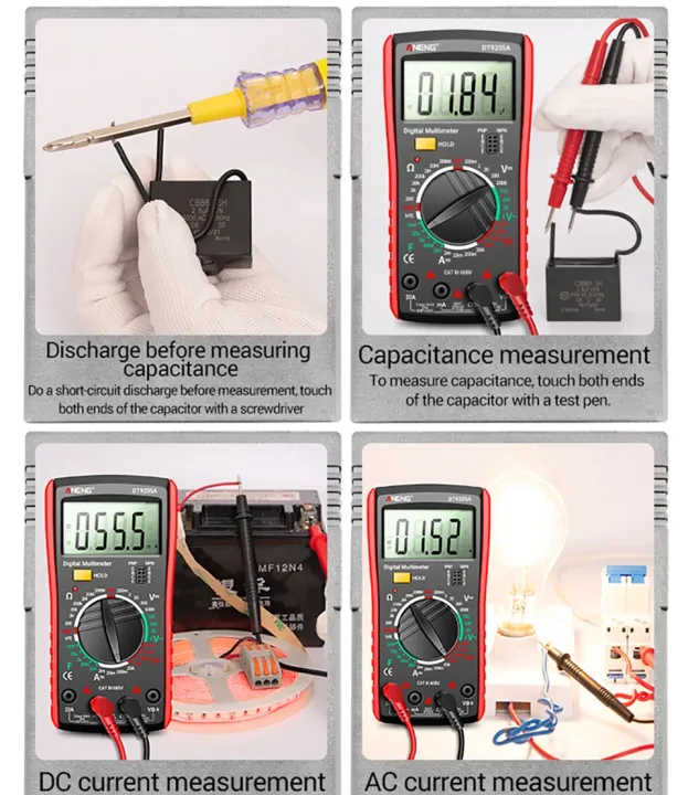 ANENG%20DT9205A%20Digital%20True%20RMS%20Professional%20Multimeter%20AC/DC%20Current%20Tester%20hFE%20Ohm%20Capacitor%20Voltage%20Meter%20Detector%20Tool%20-%20Image%209